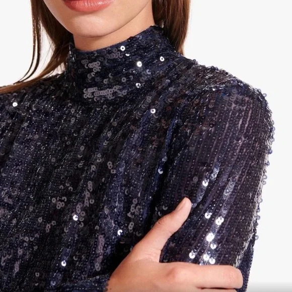 Staud Sequin Liza Mini Dress NWOT - Picture 4 of 15